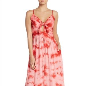 PINK TIE DYE MAXI DRESS || TAGS STILL ON